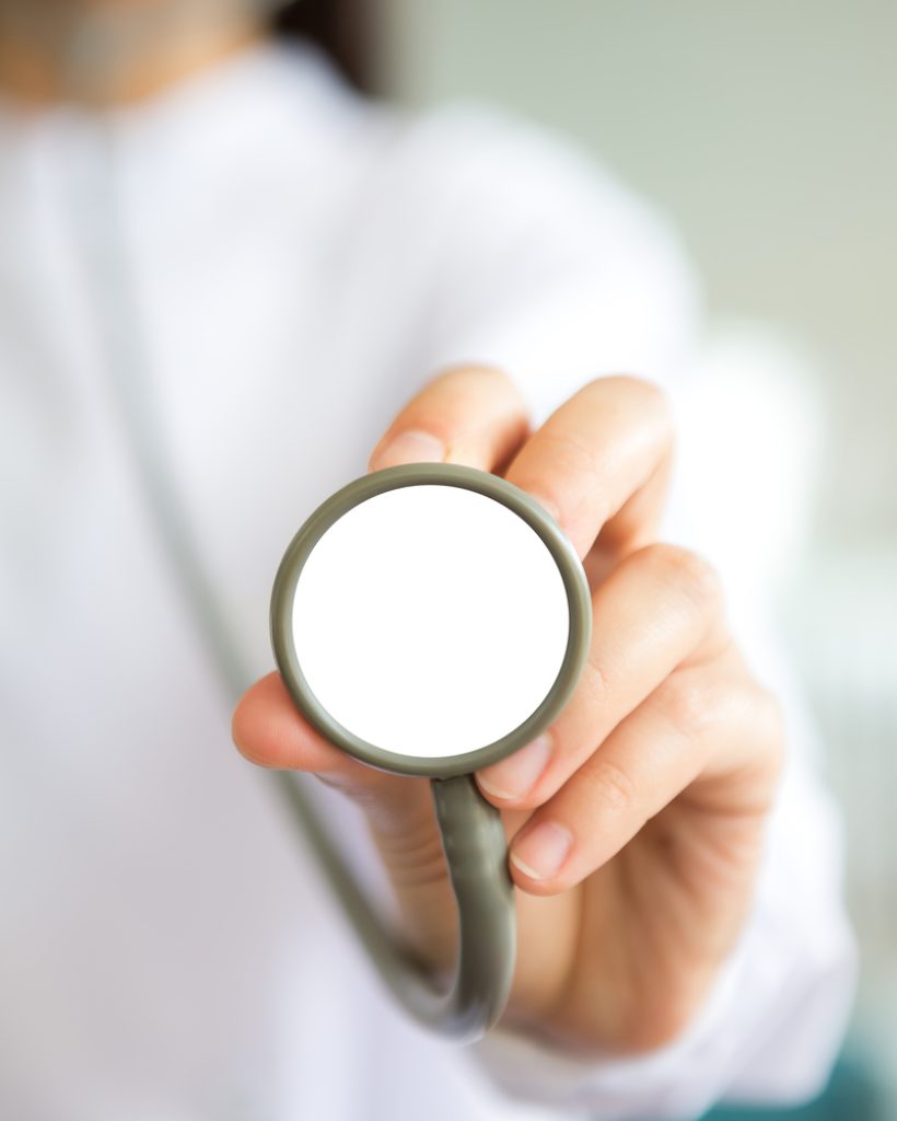 Doctor with stethoscope in the hands Doctor with stethoscope in the hands